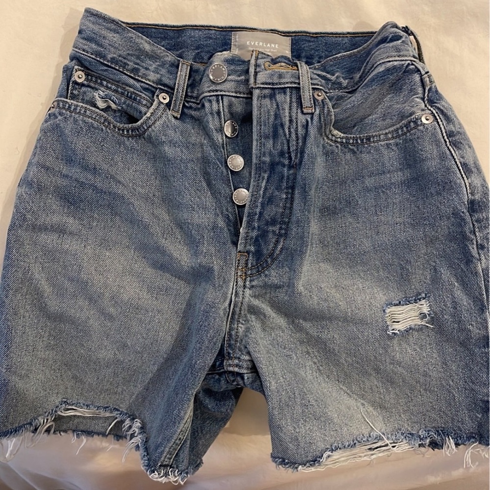 Everlane High Waisted Jean Shorts Size 25